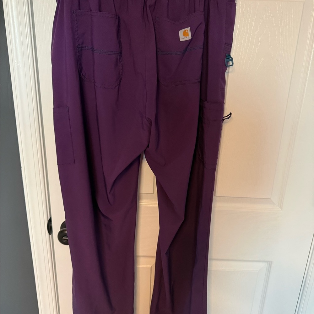 Carhartt Force Modern Fit Deep Purple Scrub Set - Picture 4 of 9